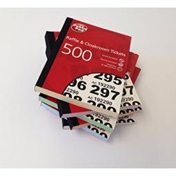 Value Cloakroom-Raffle Ticket Numbers 1-500 RAF500 Pack of 6