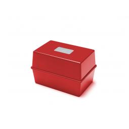 Value Deflecto Card Index Box (6 x 4 inches) Red