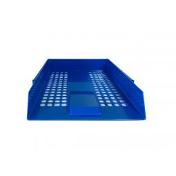 Value Deflecto Letter Tray Blue CP043YTBLU