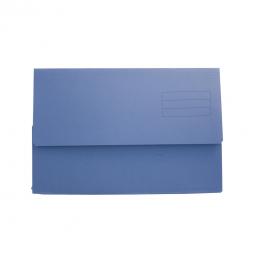 Value Document Wallet Foolscap Blue Pack of 50