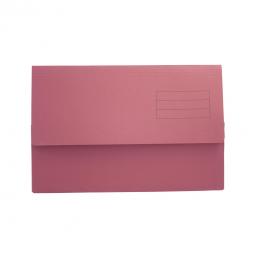 Value Document Wallet Foolscap Red Pack of 50