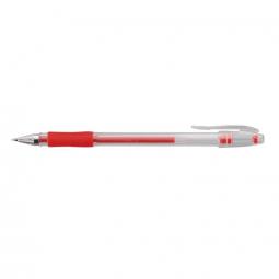 Value Gel Stick Pen Rubber Grip 0.5mm Red Pack of 10