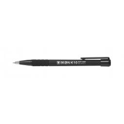 Value Retractable Ball Pen Soft Grip 0.7mm Black Pack of 12