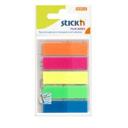 Value Stickn Film Indexes 12mm 124 Tabs Neon Colours 21050
