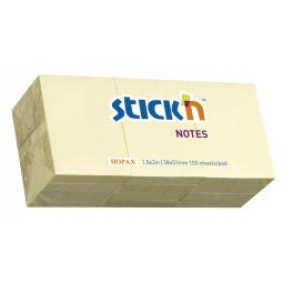 Value Stickn Sticky Notes 38x51mm Pastel Yellow Pack of 12