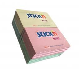 Value Stickn Sticky Notes 76x127mm Pastel Assorted 21330 Pack of 12