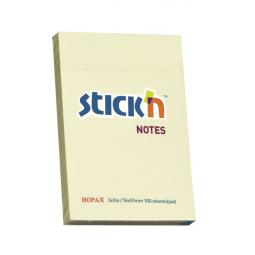 Value Stickn Sticky Notes 76x51mm Pastel Yellow Pack of 12