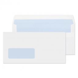 Value Wallet Self Seal Window DL 110x220mm 80gsm White Pack of 1000
