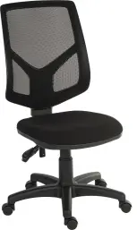 Teknik Office Vanguard Twin Lever Mesh Back Executive Task Operator Office Chair Without Arms Black - 6998