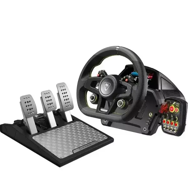 Turtle Beach VelocityOne Black USB Steering Wheel and Pedals for PC and Xbox