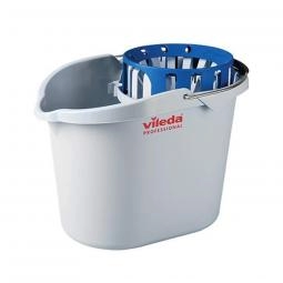 Vileda Supermop Bucket With Funnel Wringer 10 Litre Blue - 0907045