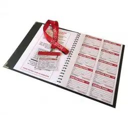Visitors Pass Book With Durable Cover and 100 Refill Pad