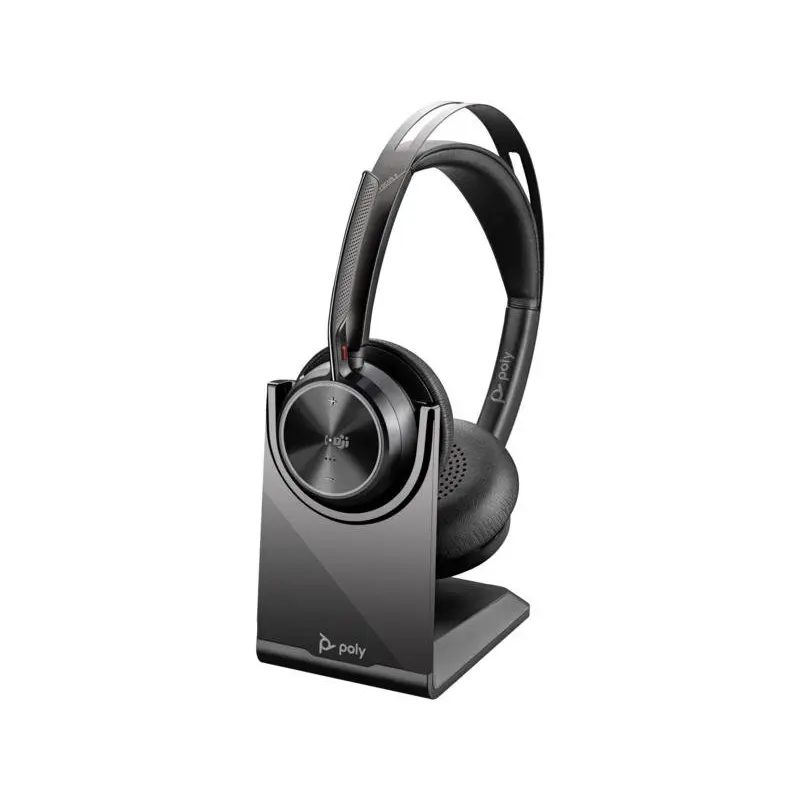 HP Poly Voyager Focus 2-M Wireless USB-C Microsoft Teams Certified Headset with Charging Stand