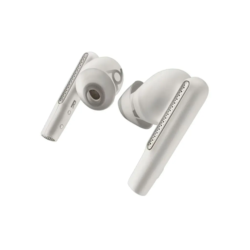 HP Poly Voyager Free 60 Plus UC Bluetooth Wireless USB-C White Earbuds with Charging Case