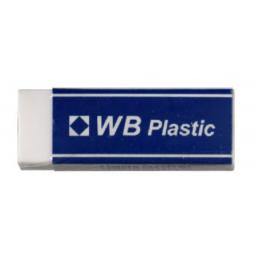 WB White Pencil Erasers Pack of 20 