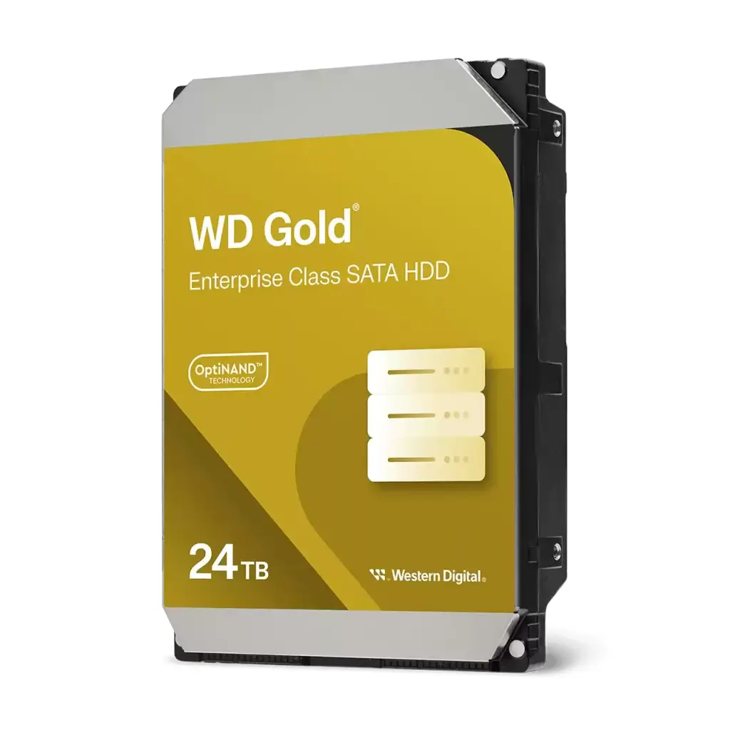 Western Digital Gold 24TB SATA 3.5 Inch 7200 RPM Internal Hard Drive