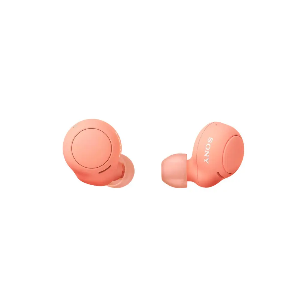 Sony WFC500D In Ear Truly Wireless Earbuds with Charging Case Coral Orange