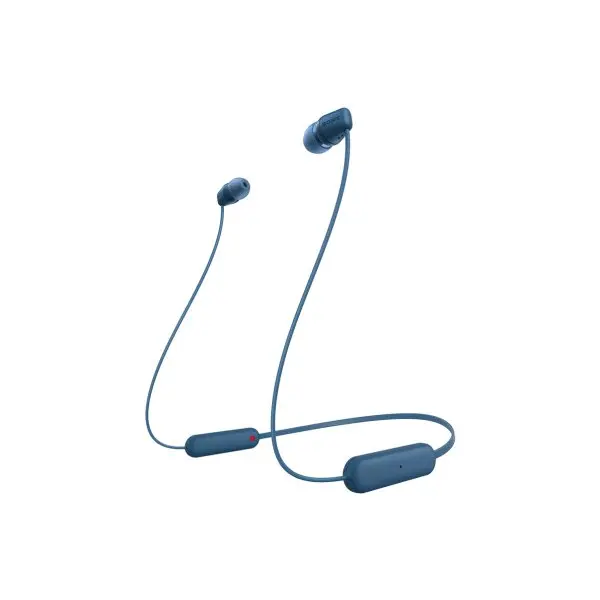 Sony WI-C100 Wireless Blue Neckband Earphones