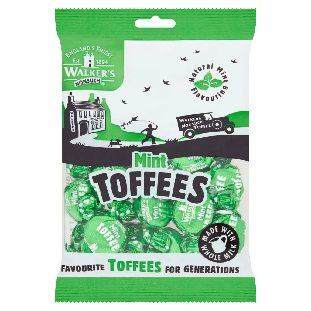 Walkers Mint Toffees (Bag 150g) - 0401384