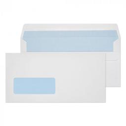 Wallet Self Seal Window DL Window 90gsm White Pack of 1000