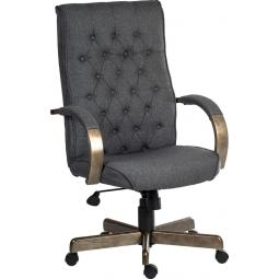 Warwick Fabric Executive Office Chair Grey - 6993