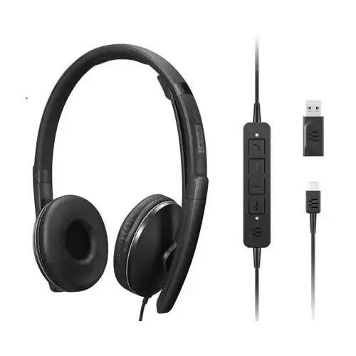 Lenovo Wired Gen 2 USB-C USB-A UC Active Noise Cancelling Headset