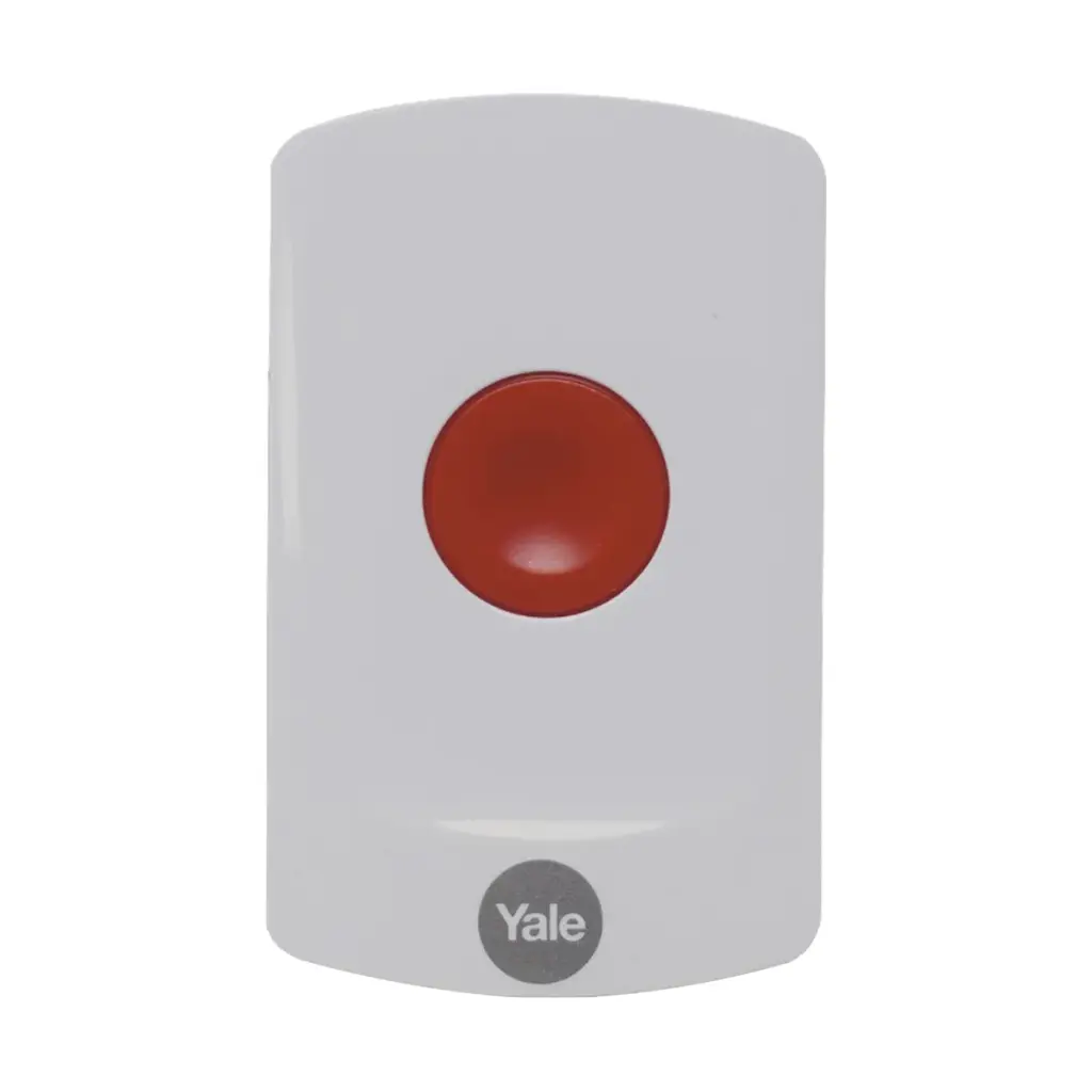 Yale Panic Button - Wireless; 200m Range; Sync and Intruder Alarm Range