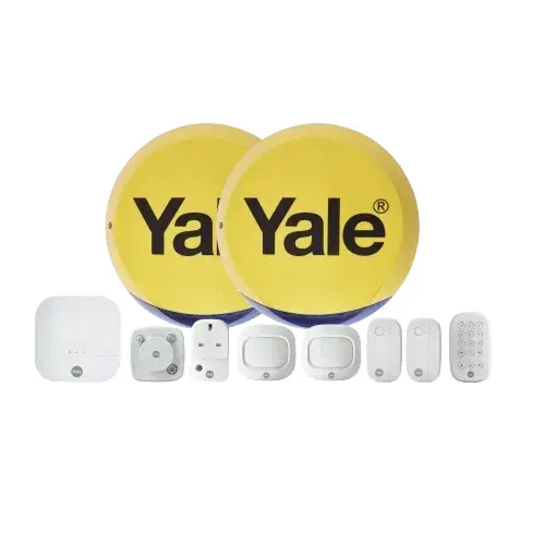 Yale Sync Smart Home Alarm 10 Piece Kit - Alarm Hub; External Live + Dummy Siren; 2x Door/Window; 2x PIR Motion Sensor Detectors; Smoke Detector etc.