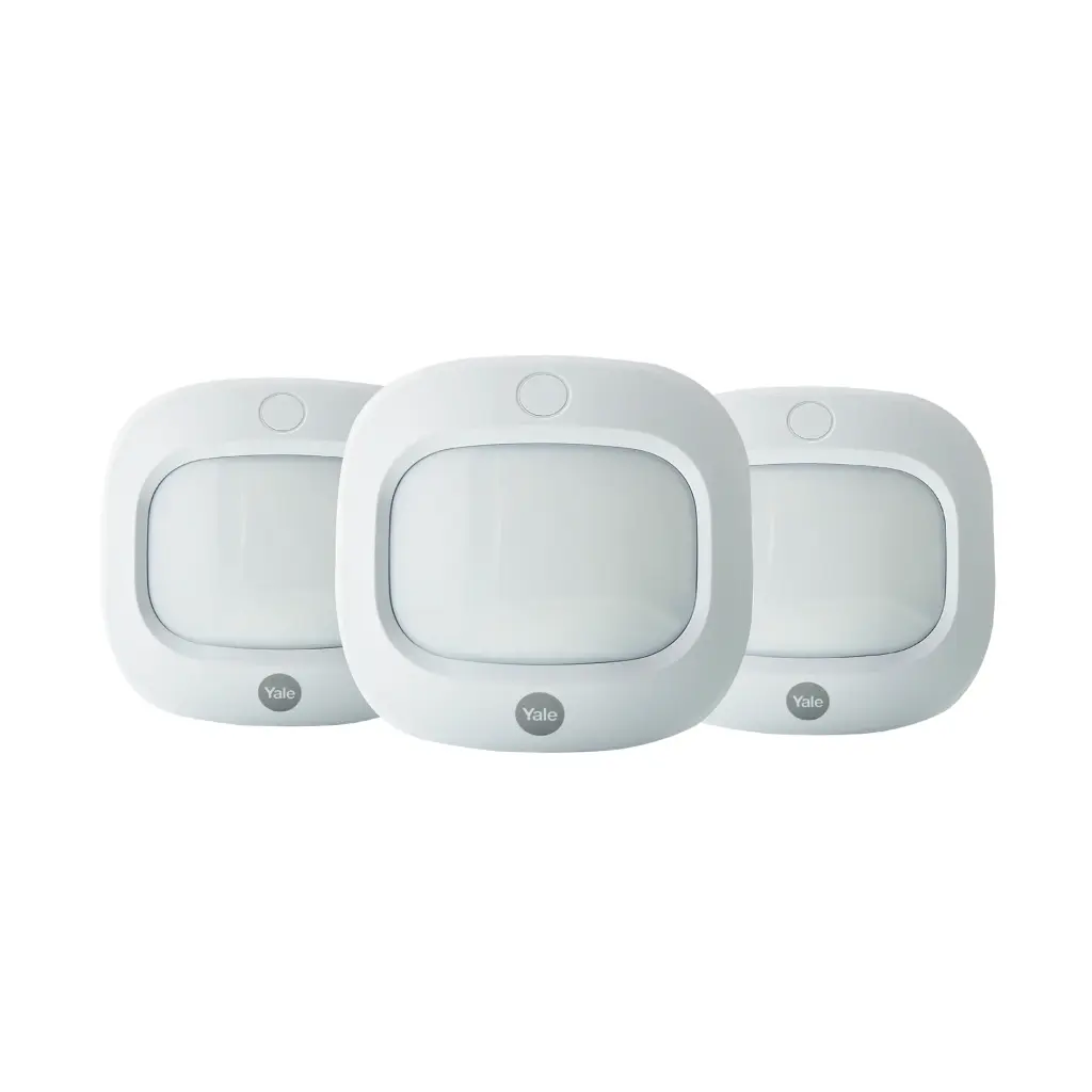 Yale Motion Detector 3 Pack - Wireless; 200m Range; Intruder and Sync Alarm Accessory