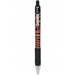Zebra Z-Grip Animal Ballpoint Pen Tiger Print Medium Point Black (Pack 12) 16802
