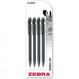 Zebra Mechanical Black Pencil Pack of 4