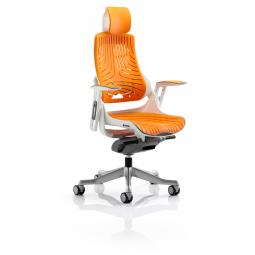 Zure Elastomer Gel Orange With Arms With Headrest KC0165