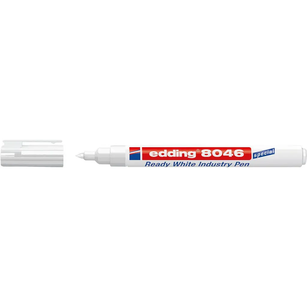 edding 8046 Ready White Industry Pen (Pack 10) - 4-8046049