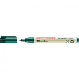 edding 25 EcoLine Permanent Bullet Tip Marker Green Pack of 10