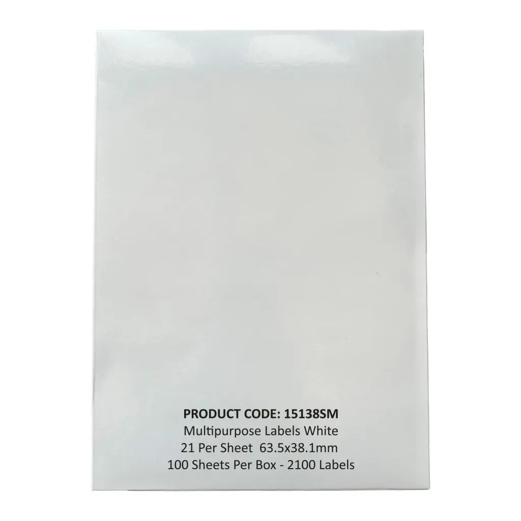 ValueX A4 Multipurpose Label 21 Per Sheet 63.5x38.1mm 