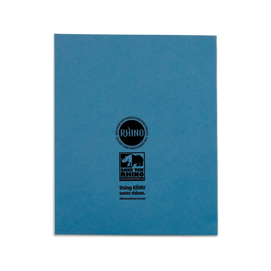 Rhino 8x6.5 Music Book 48 Page Ruled F8/M8 Light Blue Pack 100 VMU013-0-8