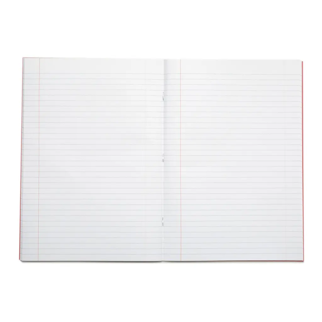 Rhino A4 Exercise Book 80 Page Ruled F8M Red Pack 50 VEX668-495-8