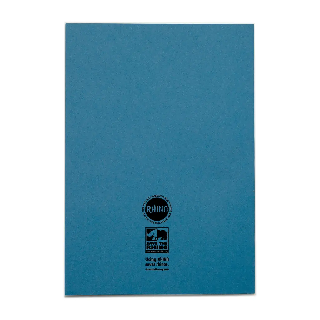 Rhino A4 Exercise Book 80 Page S10 Light Blue Pack 50 VEX668-1885-2