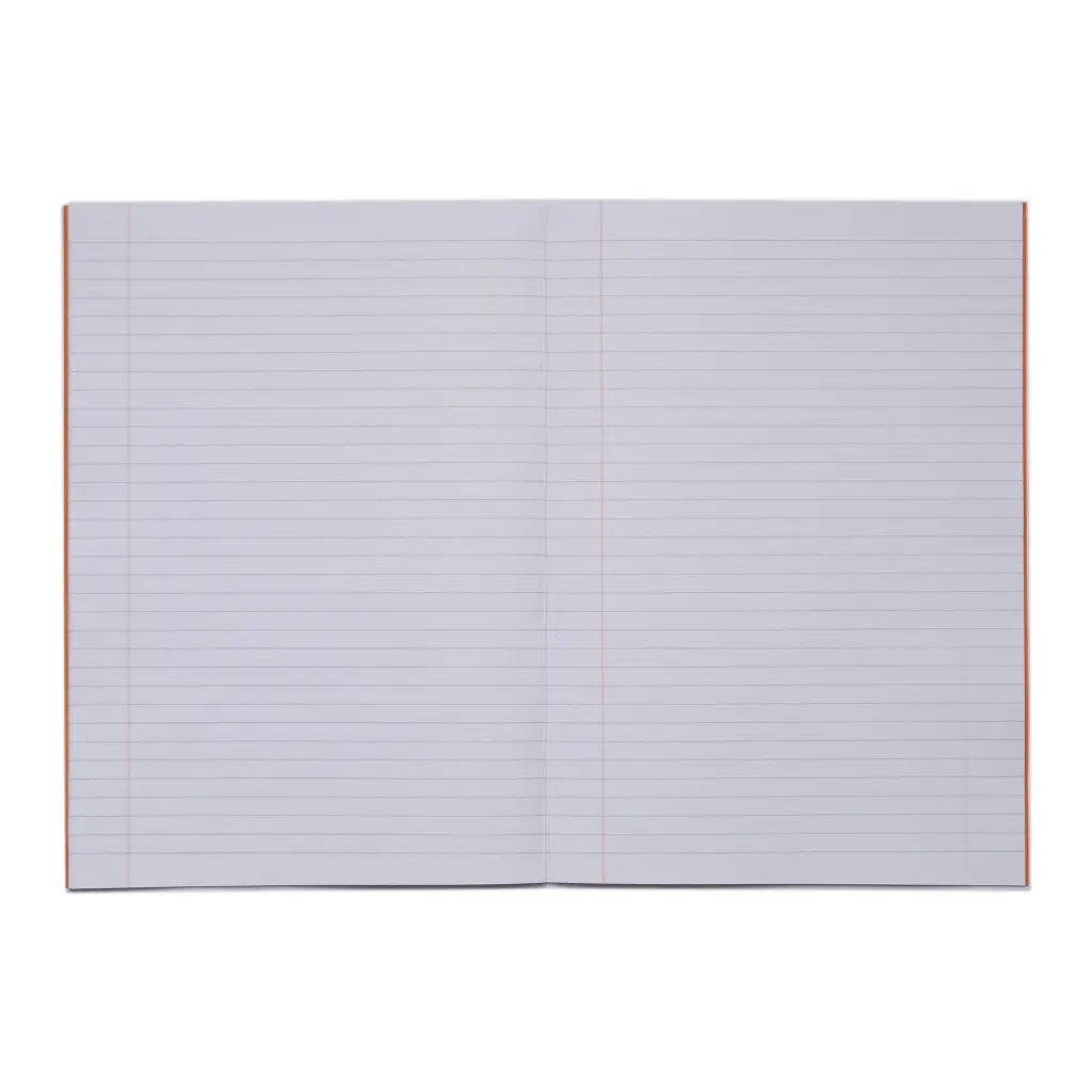 Rhino A4 Exercise Book 80 Page Ruled F8M Orange Pack 50 VEX668-1465-0