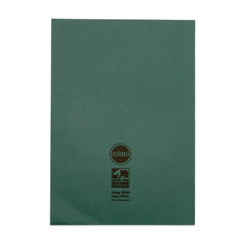 Rhino A4 Exercise Book 80 Page Ruled F8M Green Pack 50 VEX668-1045-8