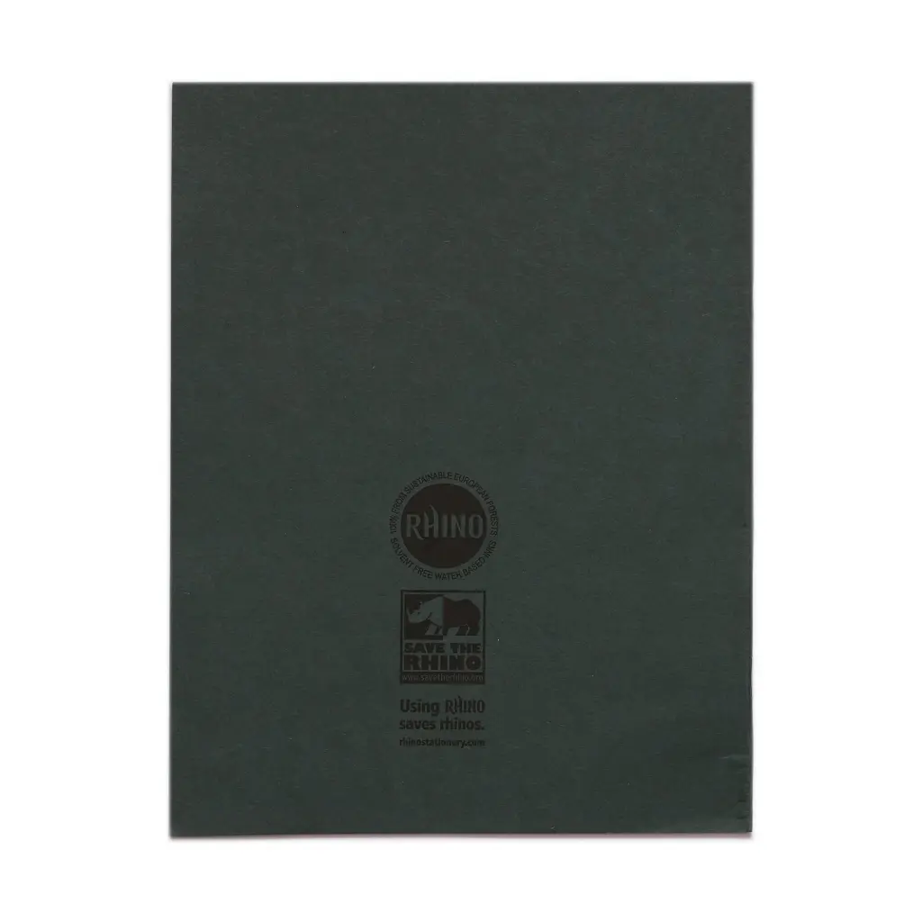 Rhino 9 x 7 Exercise Book 80 Page Ruled F8M Green Pack 100 VEX554-83-6