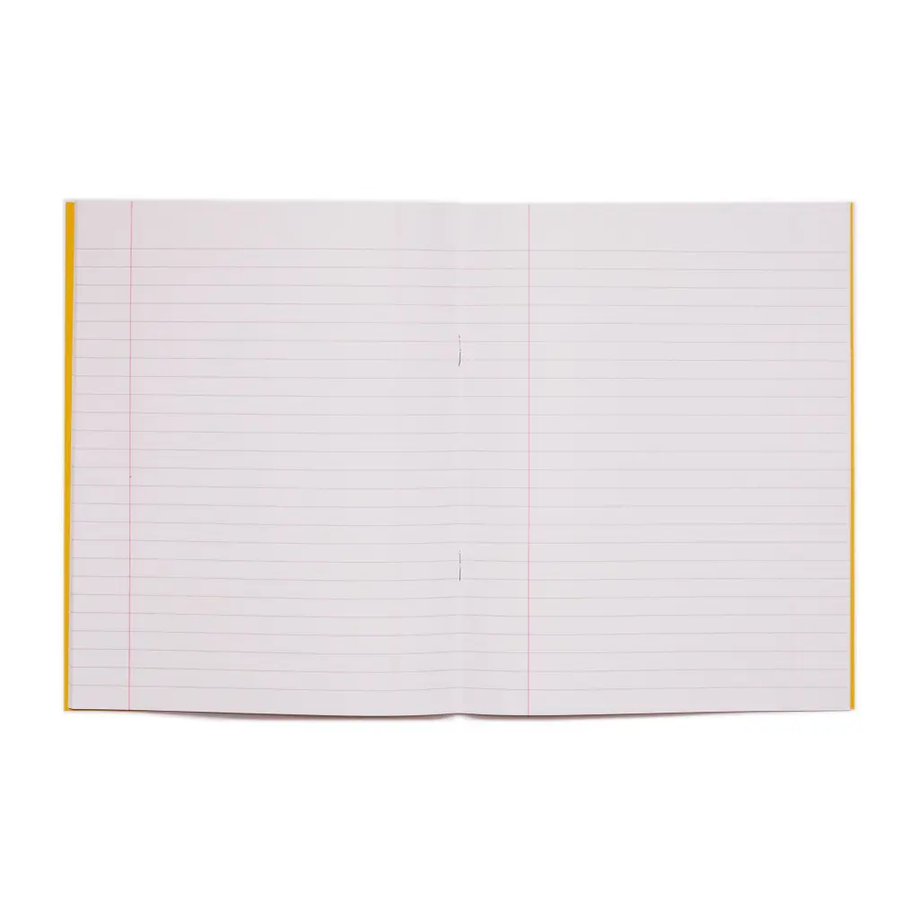 Rhino 9 x 7 Exercise Book 80 Page Ruled F8M Yellow Pack 100 VEX554-148-6