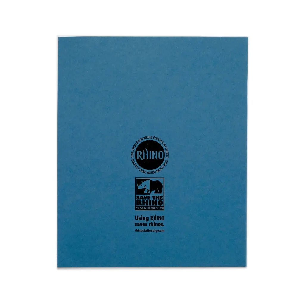 Rhino 8 x 6.5 Exercise Book 48 Page S10 Light Blue Pack 100 VEX342-383-8