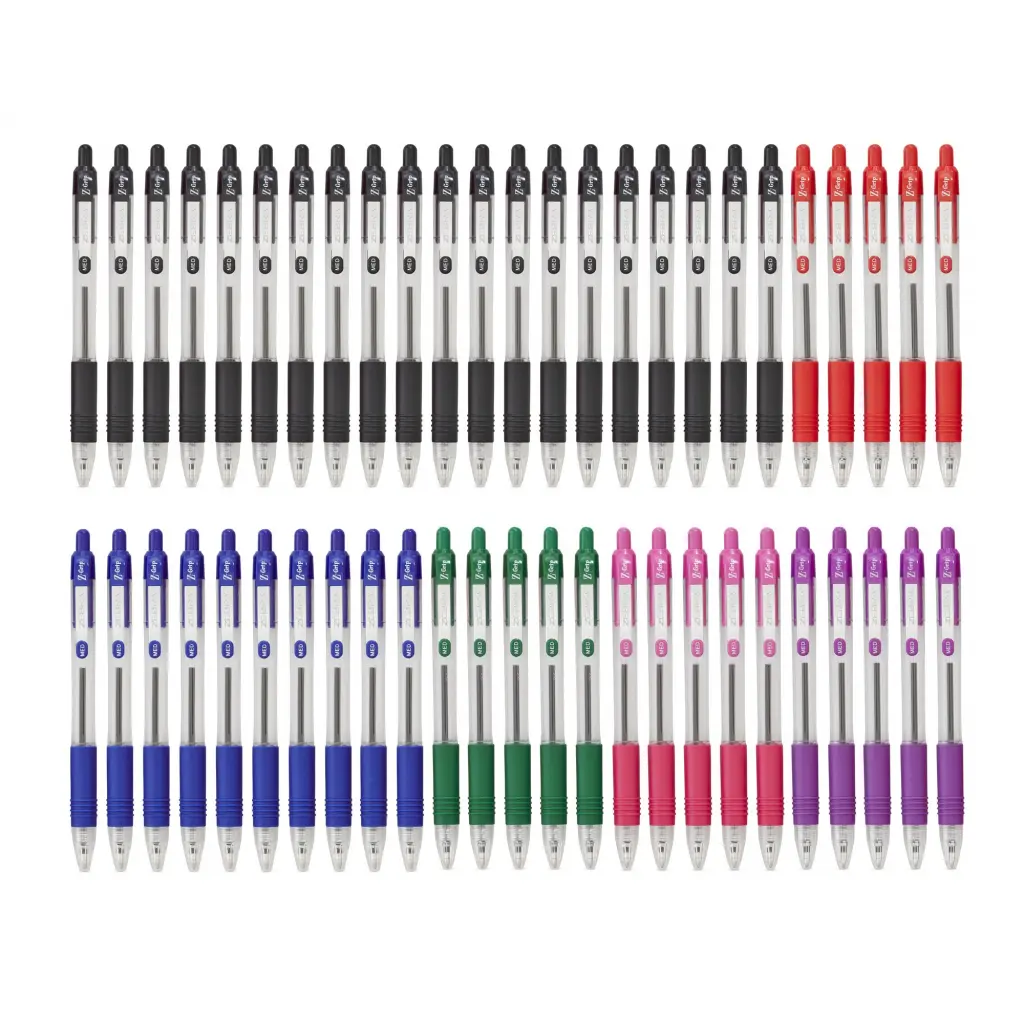 Zebra Z-Grip Ballpoint Pen 1.0mm Tip Assorted Pack 50 02758