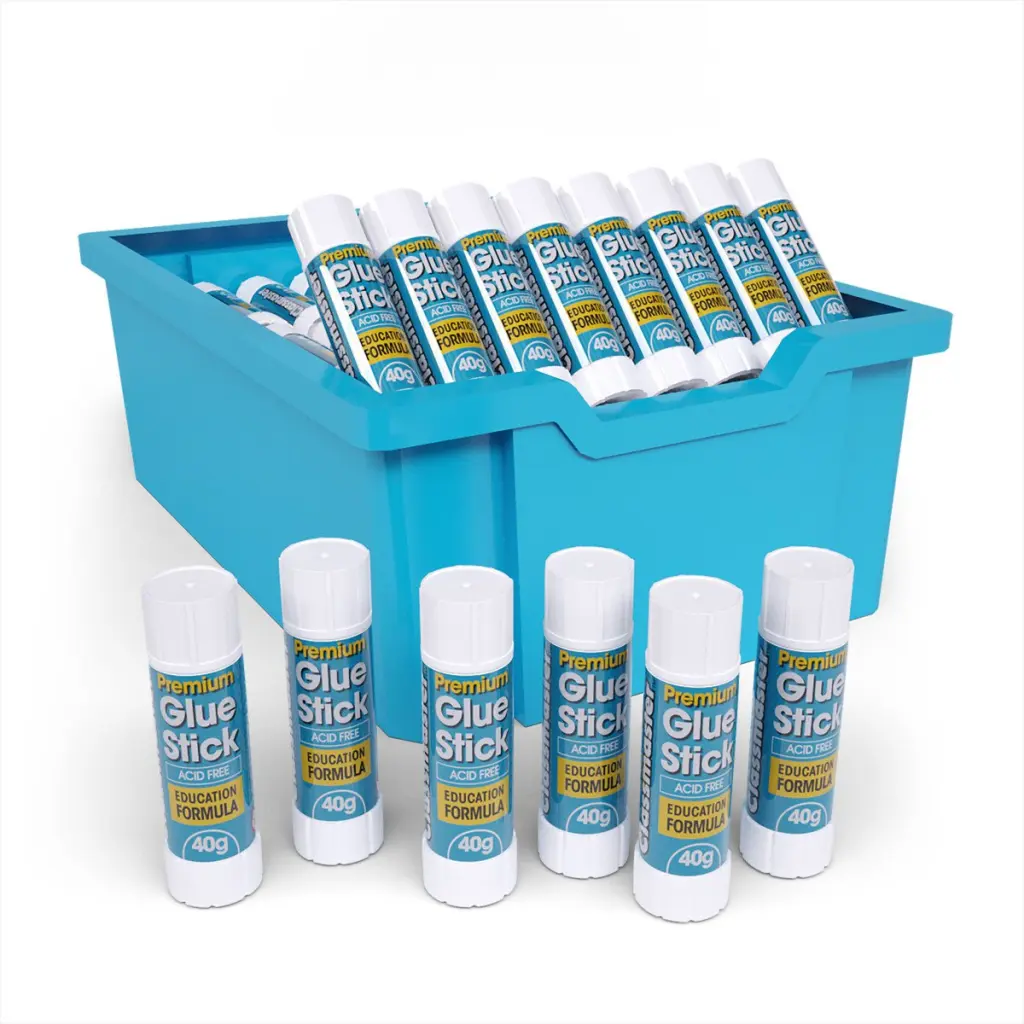 Classmaster Premium PVP Glue Stick 40g Acid Free Pack of 100 G40100