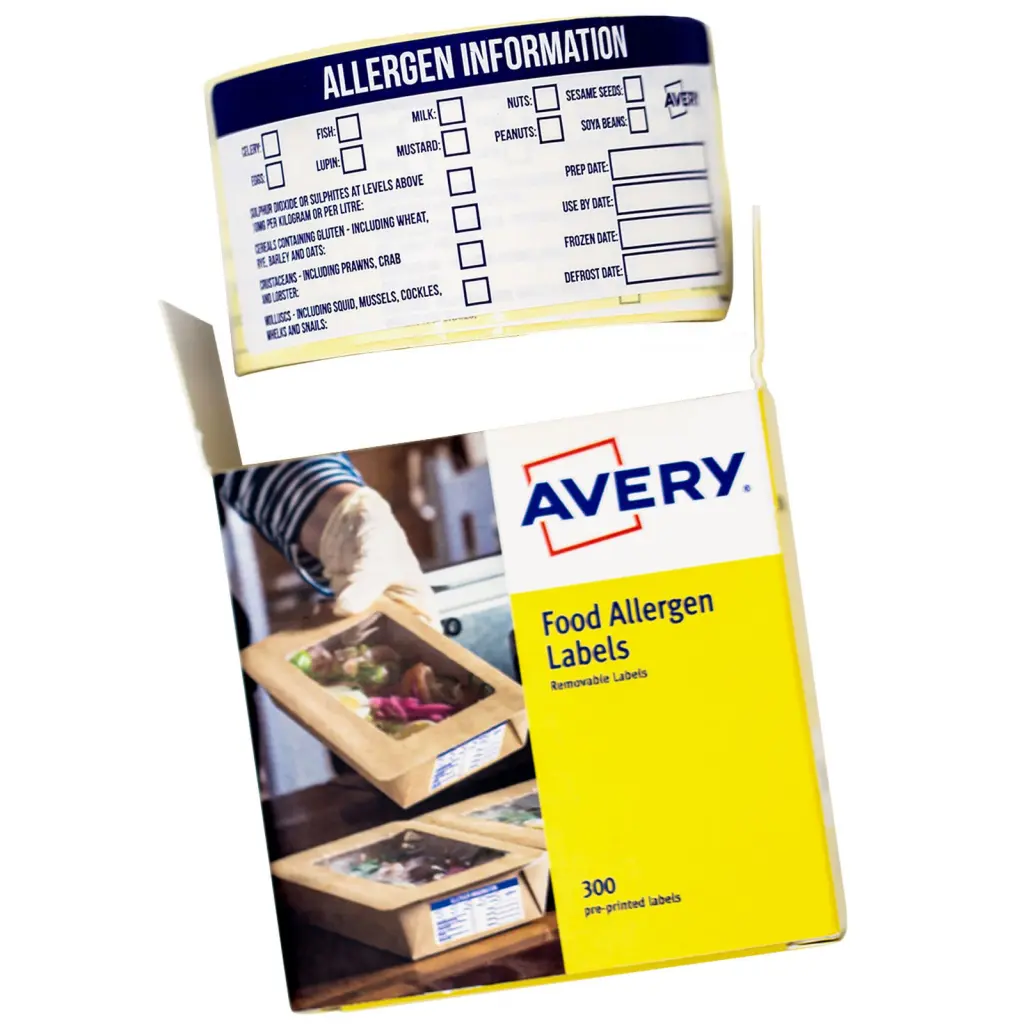 Avery Allergen Food Labels 98x40mm Pack of 300 ALL9840