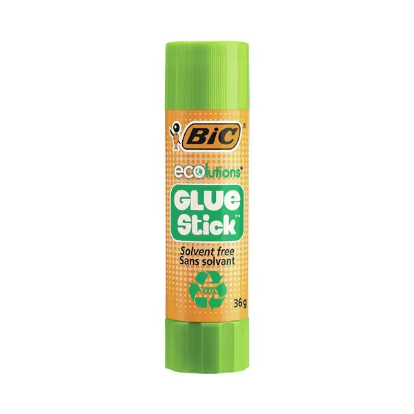 Bic Ecolutions Glue Stick Washable and Solvent Free 36g (Each) 948726