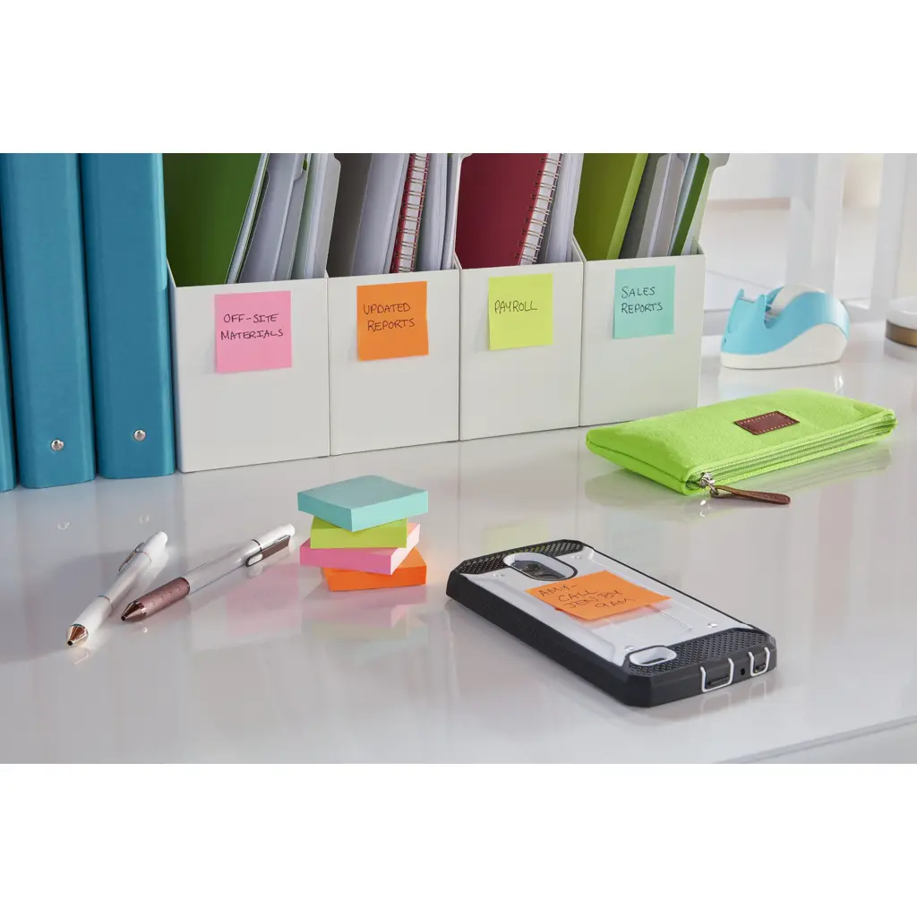 Post-It Super Sticky Notes 47.6x47.6mm 90 Sheets Cosmic Pack of 12