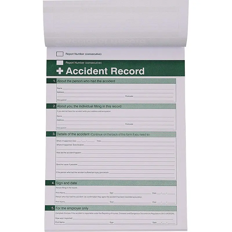 Safety First Aid Accident Book A4 Q3200