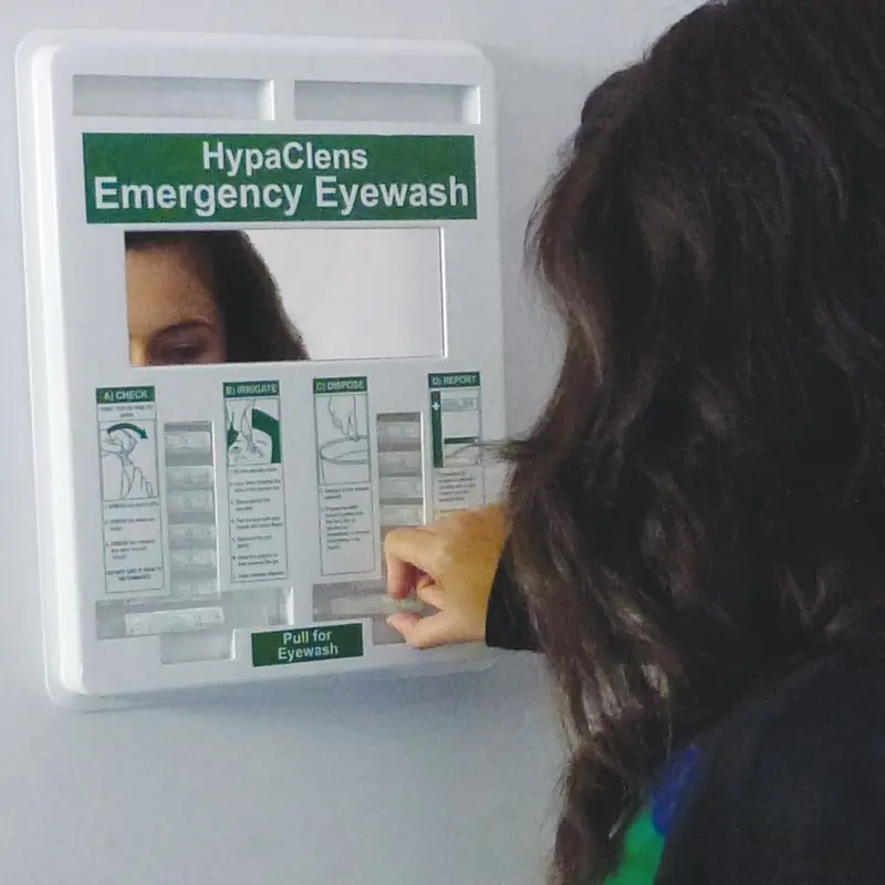 HypaClens Emergency 20ml Eyewash Dispenser including 25 Pods E498